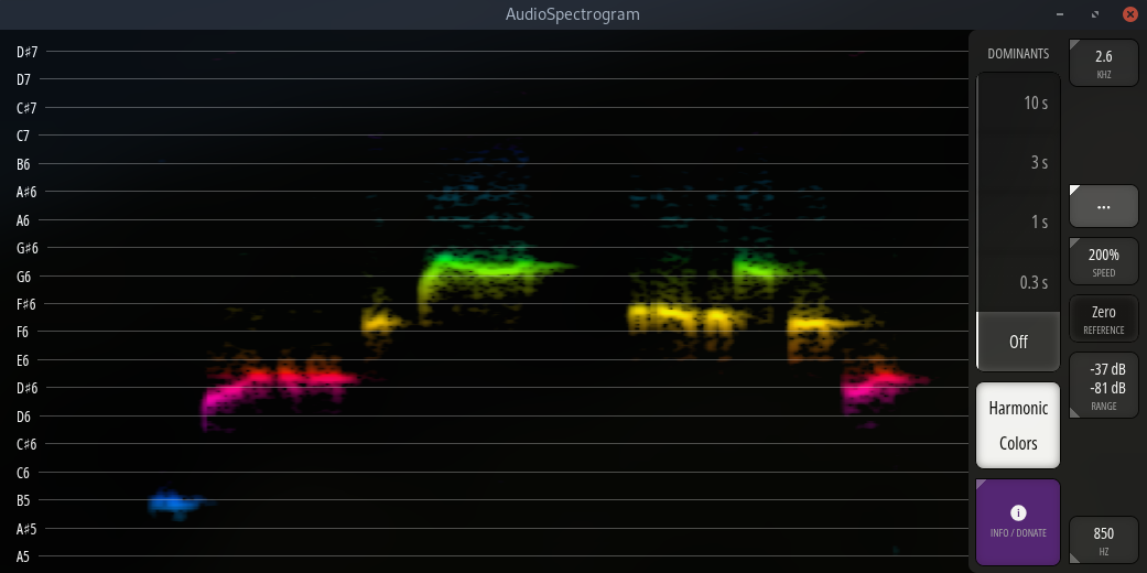 Harmonic Colors and note grid