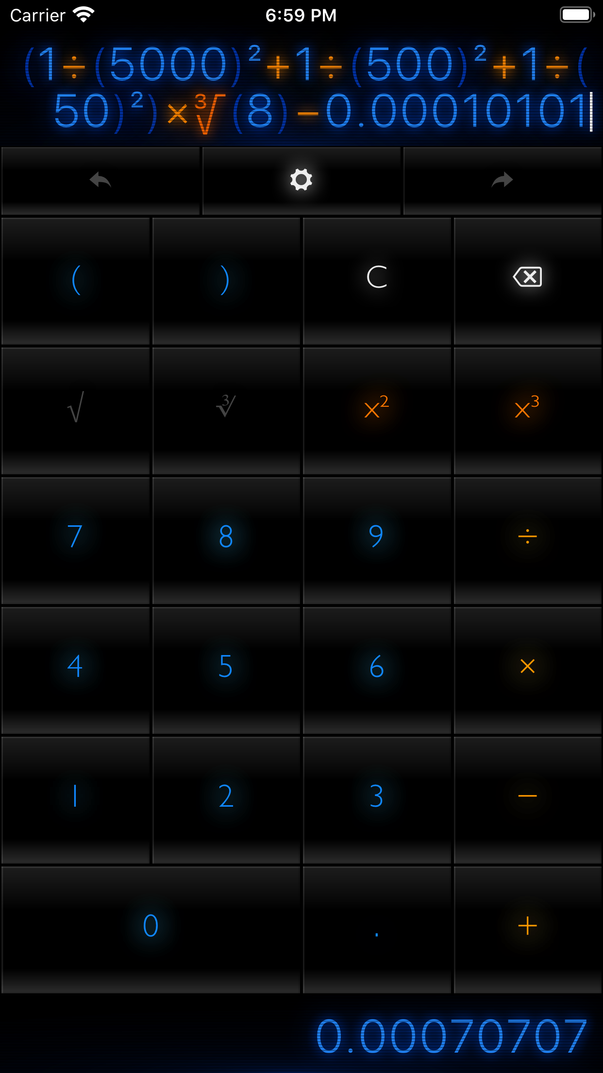 Calculation editing
