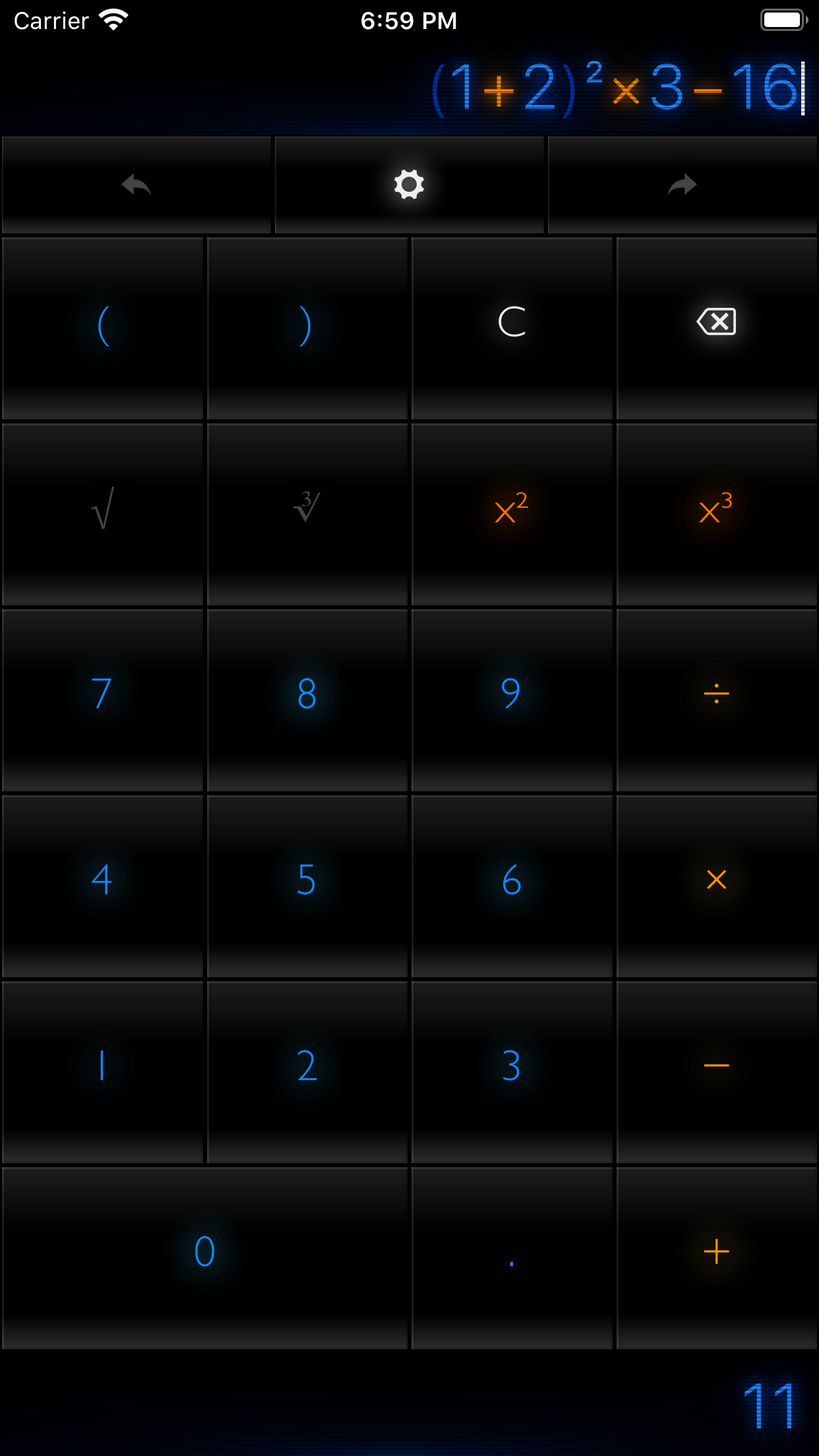 Calculation editing