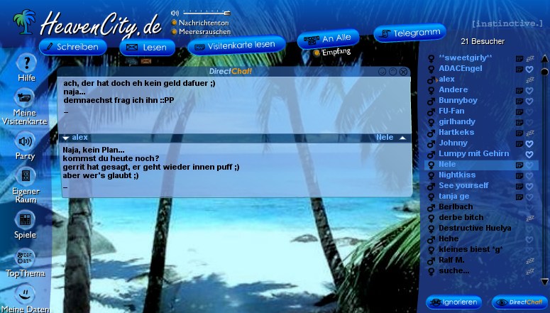 DirectChat -- realtime typing