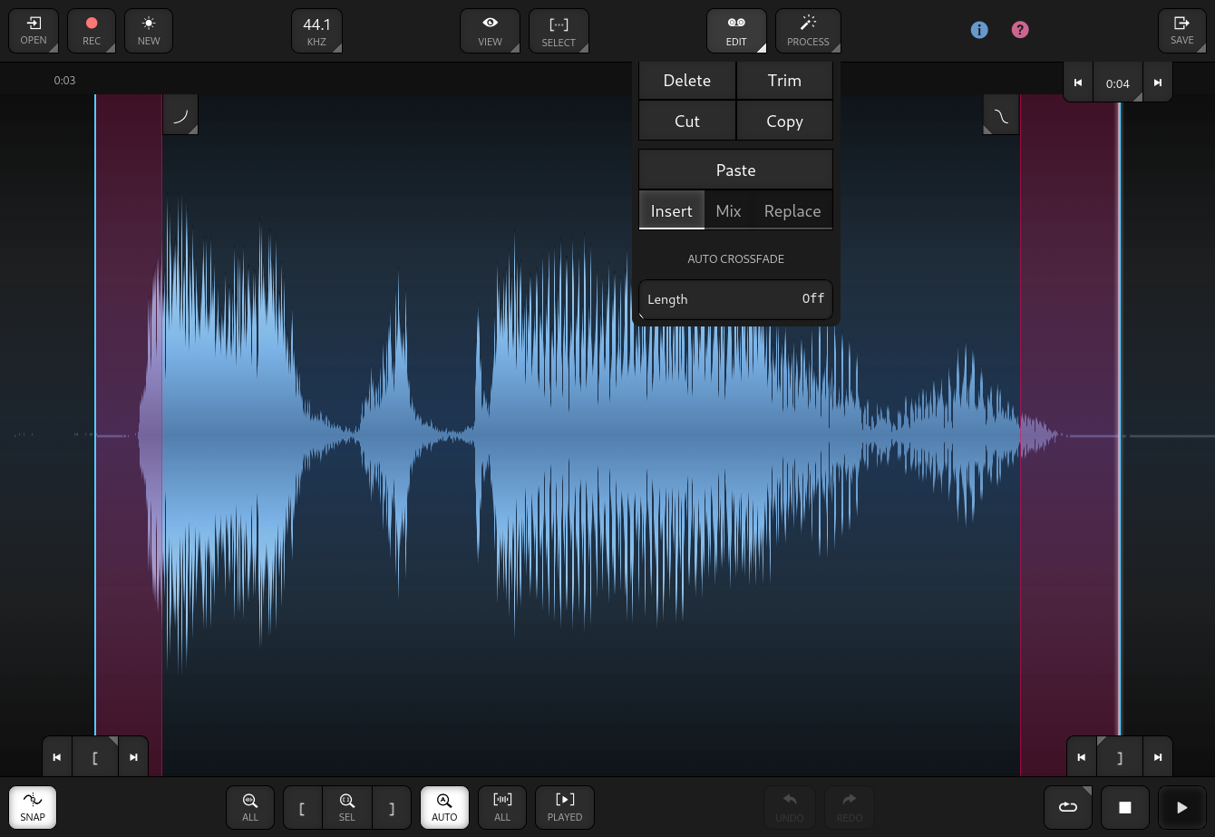 Editing and fades