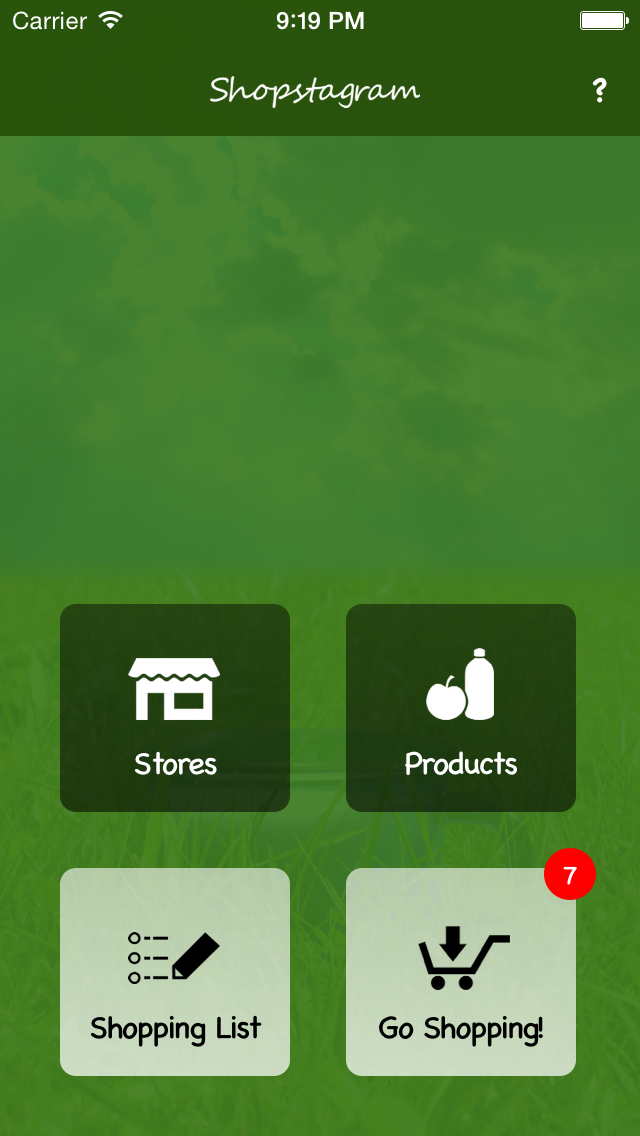 Main menu