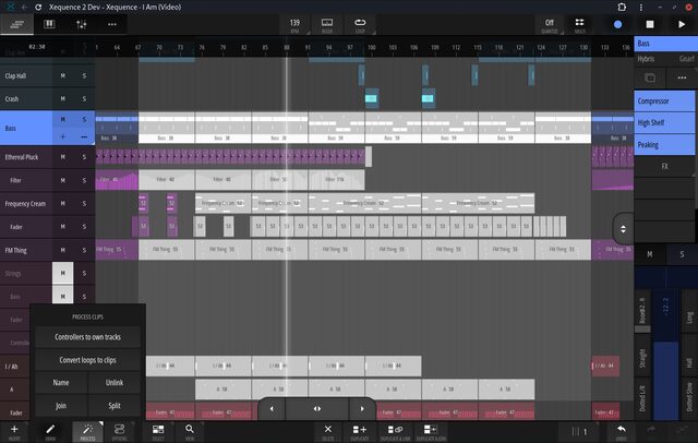 Clip processing